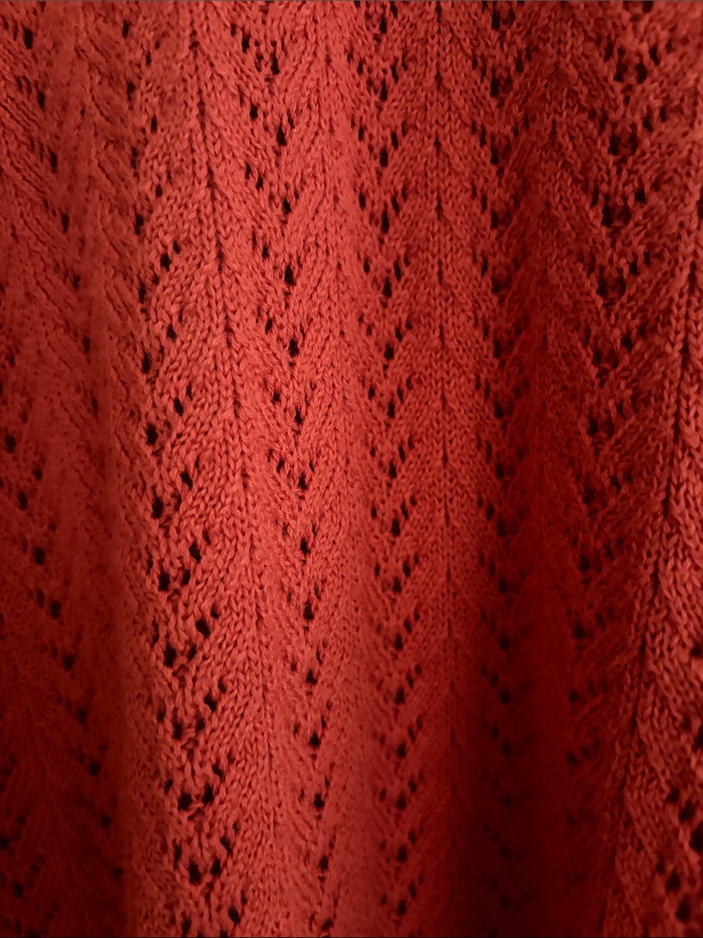 NWOT Pendleton Knit Polo V-neck Sweater in Rust Color - Picture 3 of 6